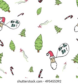Christmas background, seamless tiling, great choice for wrapping paper pattern