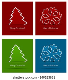 christmas background set