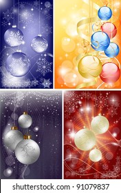 christmas background set