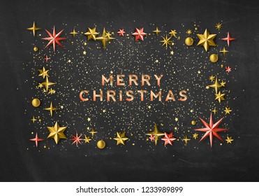 Christmas Background with Shining Gold Snowflakes. Vector illustration Xmas background . Greeting card, holiday banner, web poster