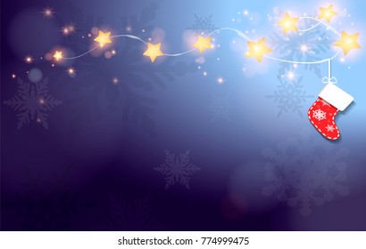 christmas background shining, light, new year. winter. holidays. vector illustration
