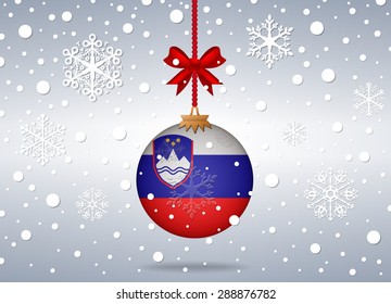 Christmas background Slovenia