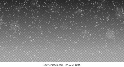 Navidades de fondo con Pequeños copos de nieve cayendo. Efecto de tormenta de nieve, viento frío y borroso con nieve pong. Festiva polvo nieve para tarjetas, invitaciones, Anuncios, publicidad.