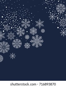 Christmas background with snow