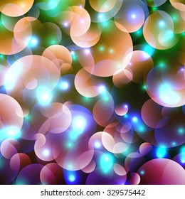 Christmas background. Snow, blured for design. 