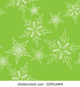 christmas background with snow flakes, vector, seamless pattern