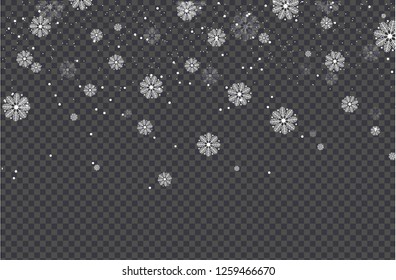 Christmas background with snow and light abstract, winter. vector design