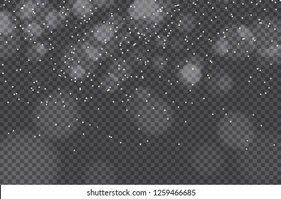 Christmas background with snow and light abstract, winter. vector design