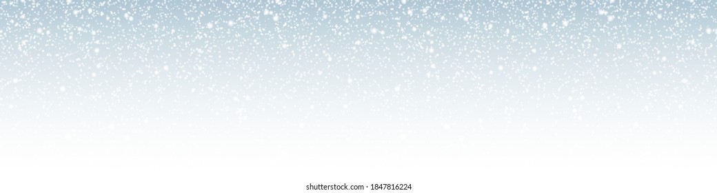 Christmas Background. Snow and Snowflakes on Winter Background. Snowfall. Xmas. Vector illustration