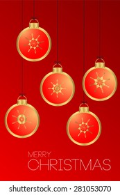 Christmas Background with snow symbol 
