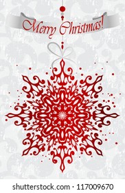 Christmas background with snowflake
