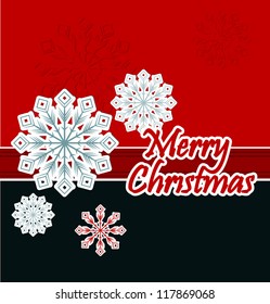 Christmas background with snowflake.