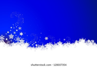 christmas background with snowflake