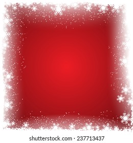 Christmas background with a snowflake border