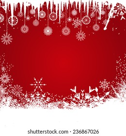 Christmas background with snowflake design