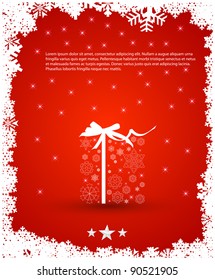 Fundo de Natal, design floco de neve