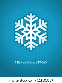 Weihnachtshintergrund und Schneeflocken, Vektorgrafik.
