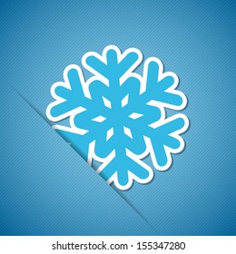 Christmas background with snowflake. Vector illustration. Eps10.