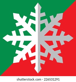 Christmas background with snowflake. Vector illustration.