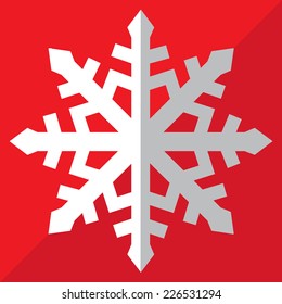 Christmas background with snowflake. Vector illustration.