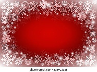 Christmas background with snowflake, vector illustration.