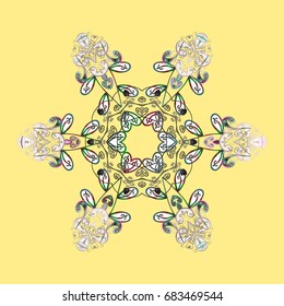 Christmas background with snowflake. Vector illustration.
