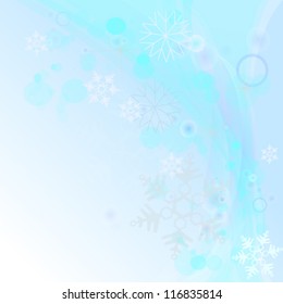 Christmas background with snowflakes