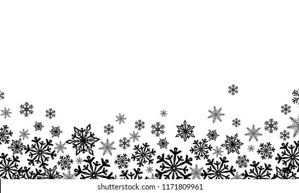 Christmas background with snowflakes