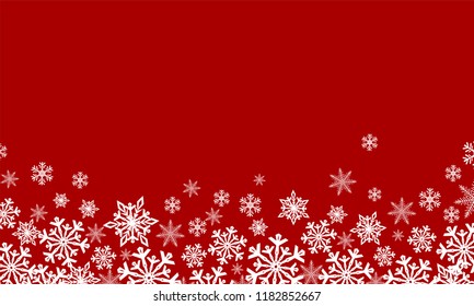 Christmas background with snowflakes