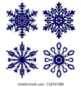 Christmas background. Snowflakes.