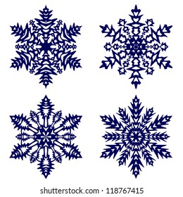 Christmas background. Snowflakes.