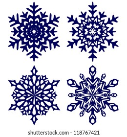 Fondo de Navidad. Copos de nieve.
