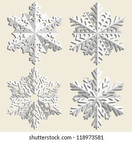Fondo de Navidad. Copos de nieve.