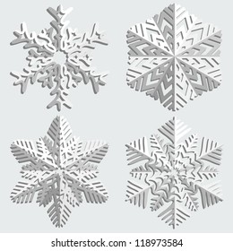 Christmas background. Snowflakes.