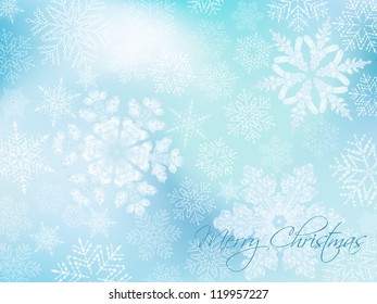Christmas background with snowflakes