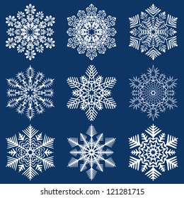 Christmas background. Snowflakes.