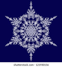 Weihnachtshintergrund. Schneeflocken.