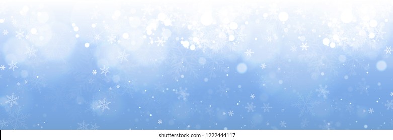 Christmas Background with Snowflakes 