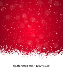 Christmas background with snowflakes