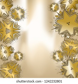Christmas background with snowflakes.