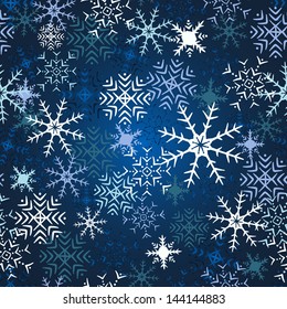 Christmas background with snowflakes.