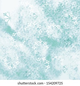 Christmas background with snowflakes