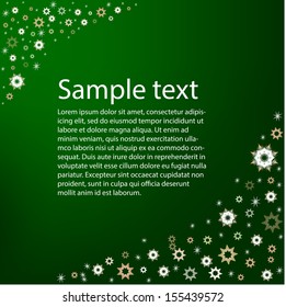 Christmas background with snowflakes