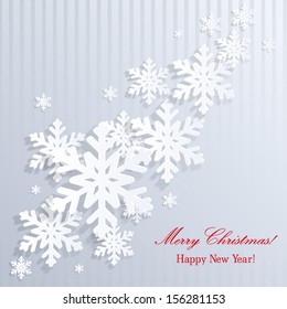 Christmas background with snowflakes