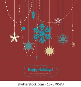 Christmas background with snowflakes