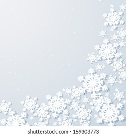 Christmas background with snowflakes