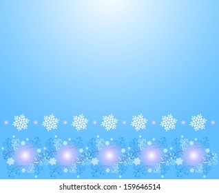 Christmas background with snowflakes