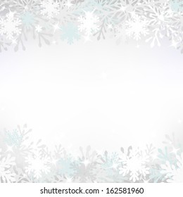 Christmas background with snowflakes