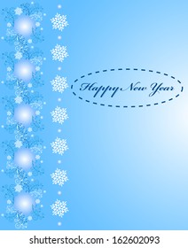 Christmas background with snowflakes