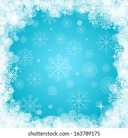 Christmas background with snowflakes